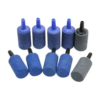 

10pcs New Aquarium Cylinder Shape Air Stone Mineral Bubbles Release Fish Tank Punp Airstone Aeration Aerator Accessories