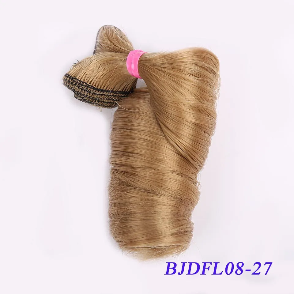 Bybrana 30 см* 100 см и 15 см* 100 см bjd парик длинные вьющиеся SD DIY волосы с куклами