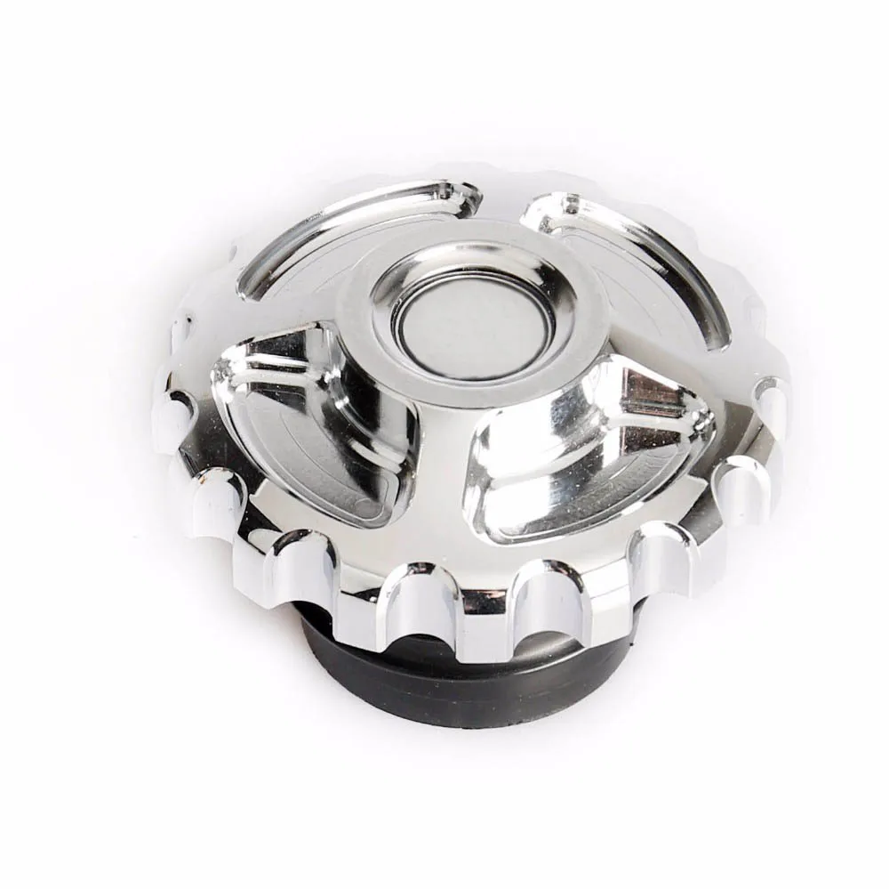 Motorcycle Chrome CNC Rough Crafts Aluminum Fuel Gas Oil Cap For Harley