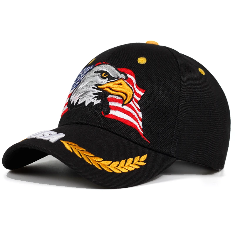 2019 весна лето бейсболки для мужчин Уличная Женская Солнцезащитная шляпа вышивка Орел США спортивные шапки изогнутая Кепка с якорем