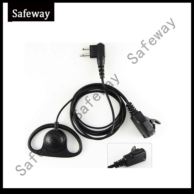 

5PCS/lot walkie talkie d shape earpiece D type earhook with PPT and mic for Motorola GP300.CP040,CP200