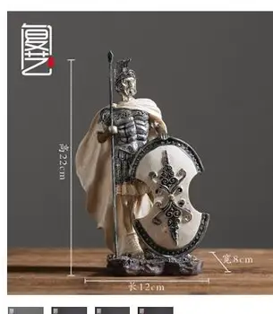 

A Single Sale Battle Steed With Saddle Hand engraving Artwork Retro medieval Rome character armor Knight model living room