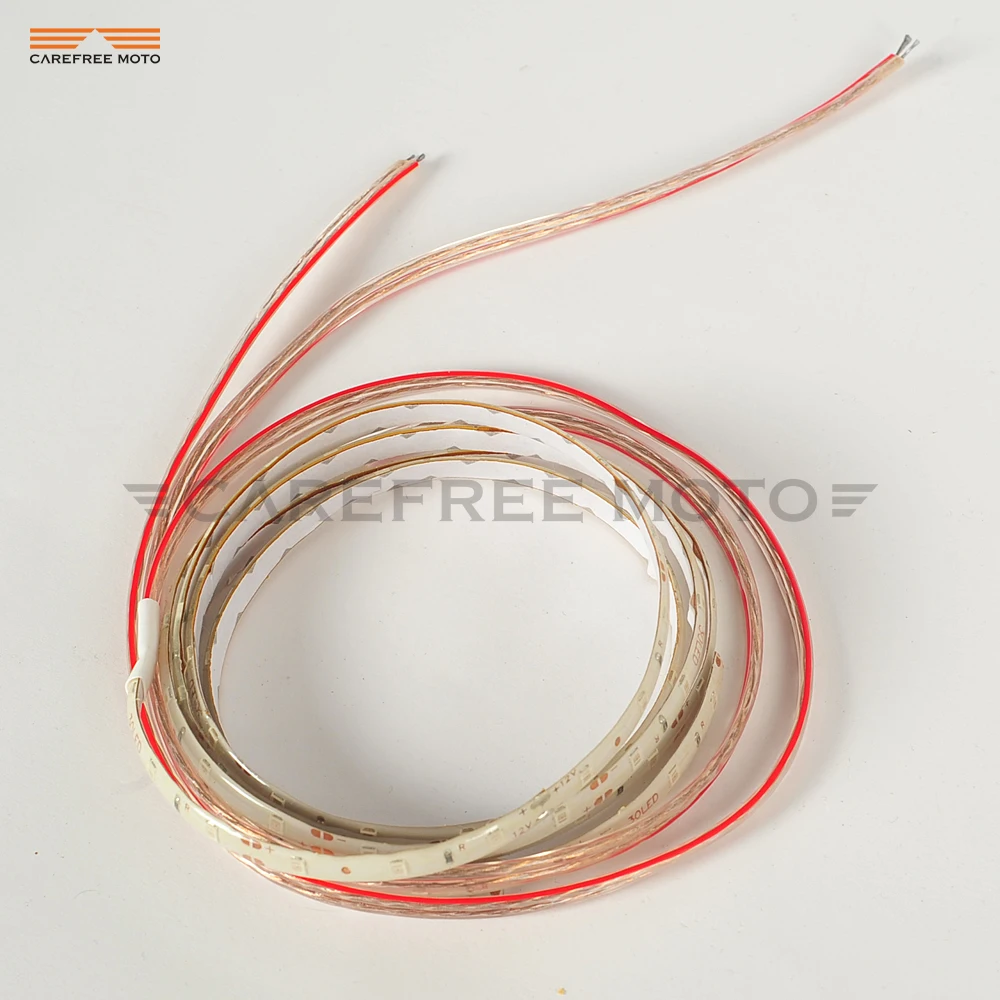  1 Pair Motorcycle Front Brake Rotor Covers LED Ring Of Fire Moto Brake Cover Light case for Honda G - 32862063525