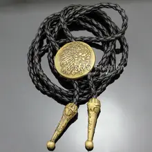 Юго-Западный Ковбой главный край череп кожа Родео Цыганская бола галстук-бабочка галстук мужские ювелирные изделия ожерелье Gravatas Corbatas