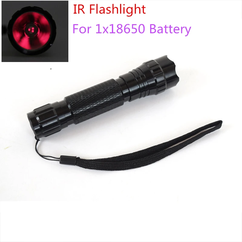 Night Vision Hunting Infrared Flashlight 3 Core 850nm Waterproof