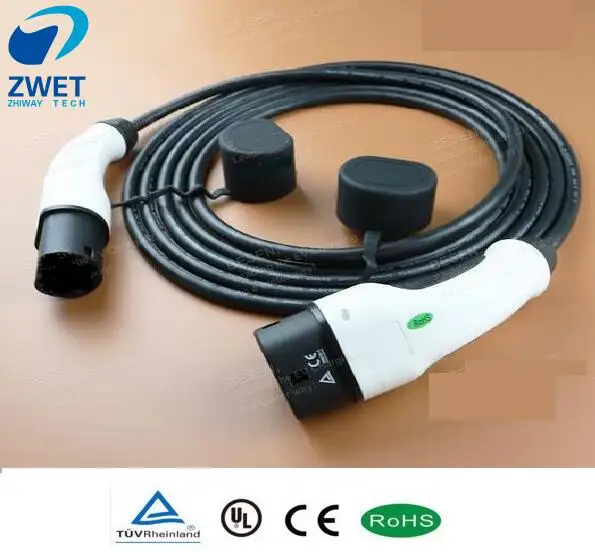 

ZWET IEC 62196 Electric car charger cable Type 2 Mennekes 16 Amp 5 Meter Single Phase IEC 62196-2 EV Charging Station Connector