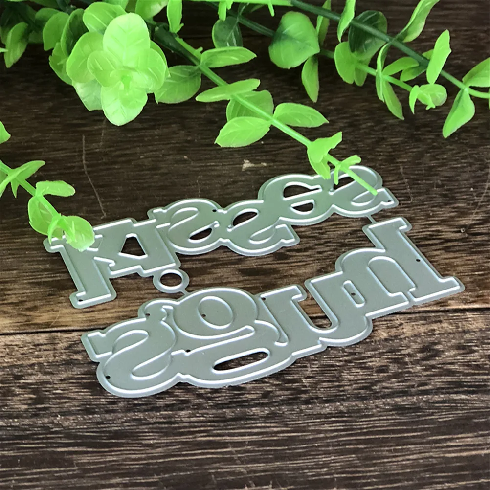 

9.1*6.4cm Hugs Kisses Metal Cutting Dies Stencils For DIY Scrapbooking/photo Album Decorative Embossing DIY Paper Cards