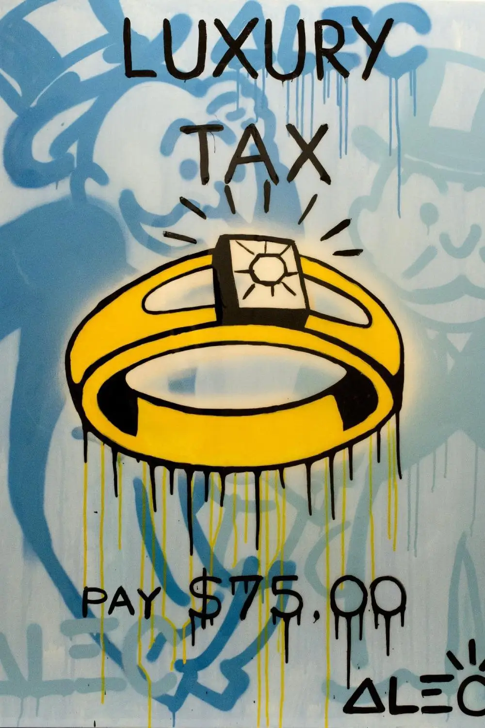 Download Alec Monopoly luxury tax wall art canvas modern paintings cuadros decorativos canvas prints ...