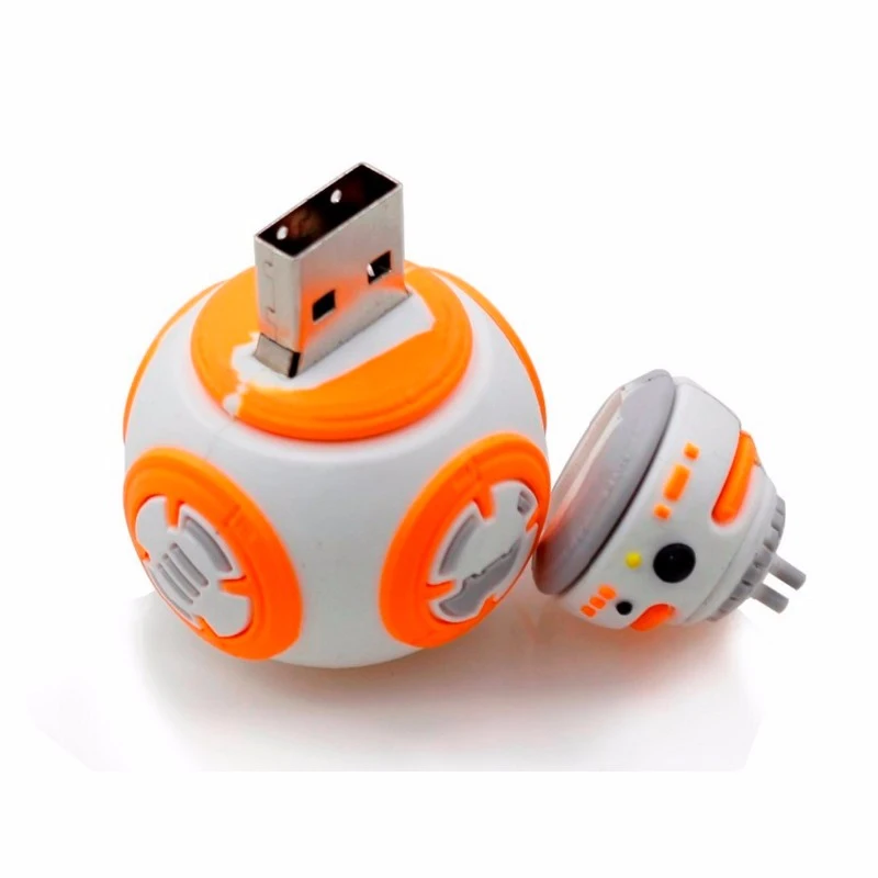 Робота BB-8 Star Wars The Force Awakens Memory Stick USB флэш-накопитель 64 ГБ 32 ГБ 16 ГБ 8 ГБ memory Stick Флеш накопитель робот и диск