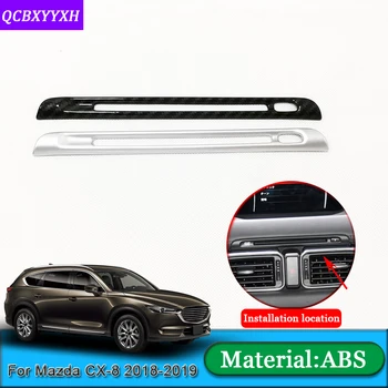

Car Styling For Mazda CX-8 2018 2019 Auto Center Console Outlet Frame Cover CD Panel Internal Decoration Sequins Car Accessories