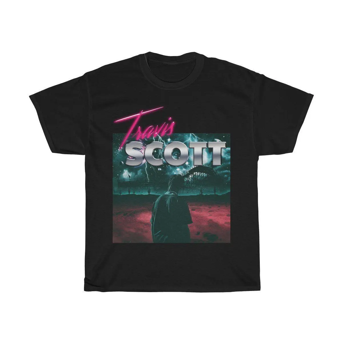 Трэвиса Скотта Astroworld Футболка I футболка крутая Повседневная pride Мужская Унисекс