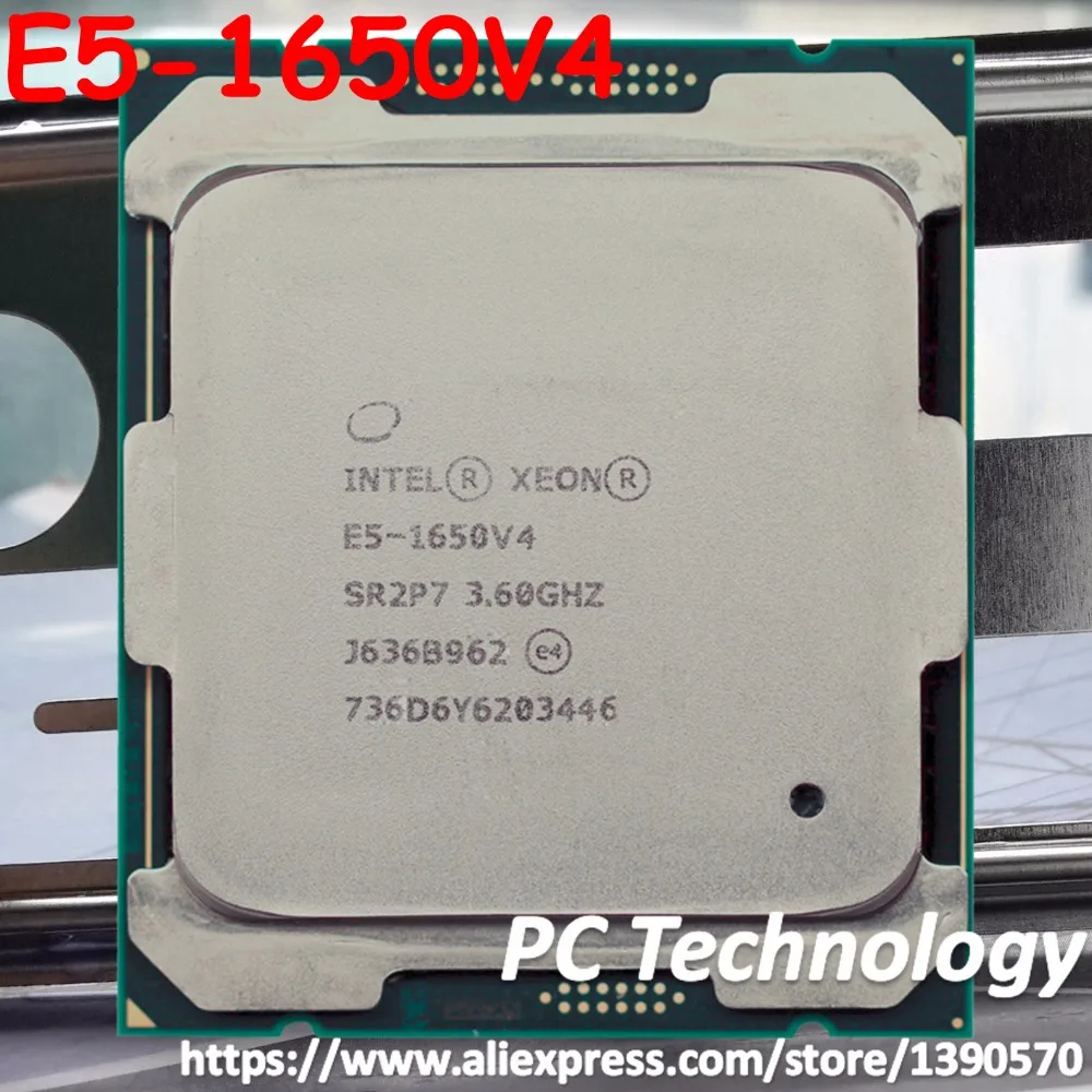 E5-1650V4 Intel Xeon SR2P7 OEM версия E5 1650V4 3,6 ГГц 6-ядерный 15 Мб E5-1650 V4 140W E5 1650 V4 LGA2011-3