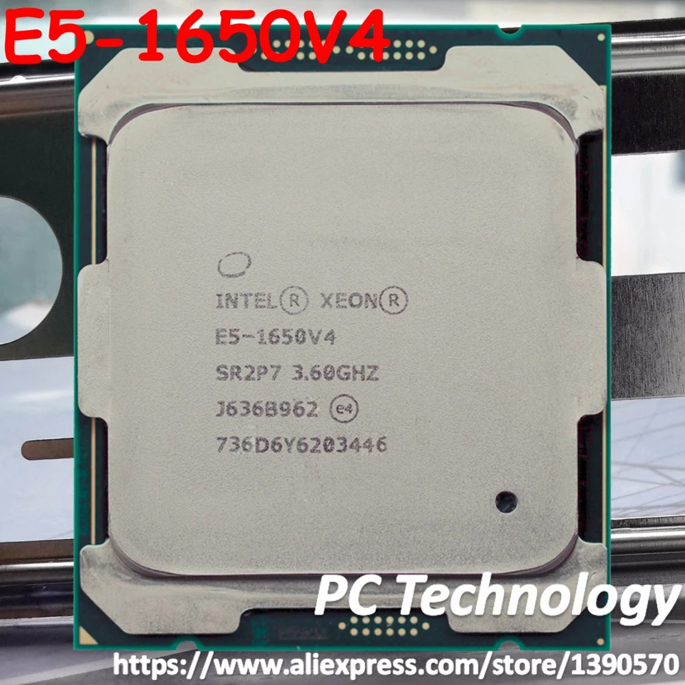 new cpu E5-1650V4 Original Intel Xeon SR2P7 OEM Version E5 1650V4 3.6GHZ 6-Core 15MB E5-1650 V4 140W E5 1650 V4 LGA2011-3 Free shipping laptop processor