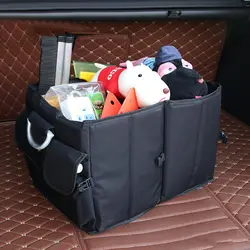 Алюминий кольцо автомобиля сумка для хранения Нетканые багажник автомобиля Multi-Функция сумка для инструмента Содержание отделки коробка