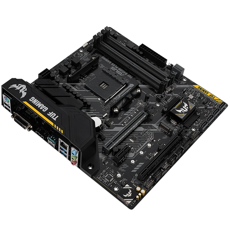 Игровая плата ASUS TUF B450M-PLUS GAMING AM4 64GB 4DDR4 1xM. 26* SATA III PCI-E 3,0 HDMI DVI Micro ATX