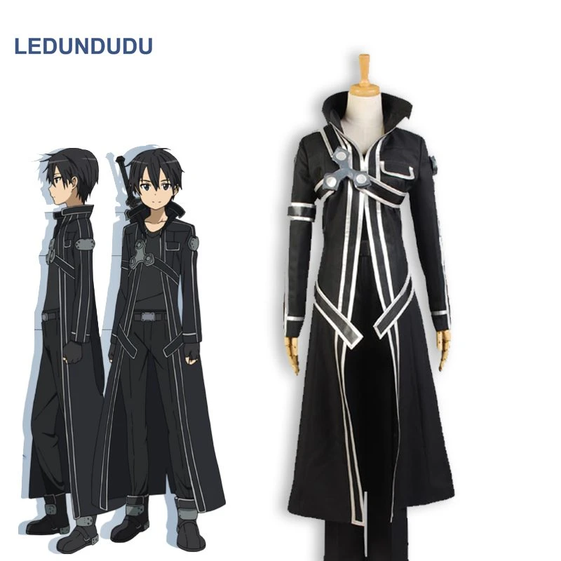 アニメソードアートオンラインキリトsao Kirigaya和人マント制服フルセットファンシー大人のハロウィーンパーティー衣装 Costume Food Costume Dropshipcostumes Australia Aliexpress