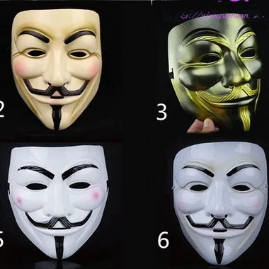 

New anonymous mask Guy fawkes mask masquerade party Vendetta Guy Fawkes mask dance Halloween Horror Carnaval Costume