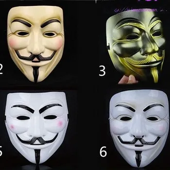 

New anonymous mask Guy fawkes mask masquerade party Vendetta Guy Fawkes mask dance Halloween Horror Carnaval Costume
