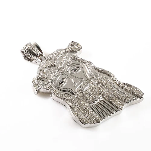 2 Стилей Моды Иисус Кусок Горный Хрусталь Кулон Iced Out Сеть Хип Хоп Ожерелье| |