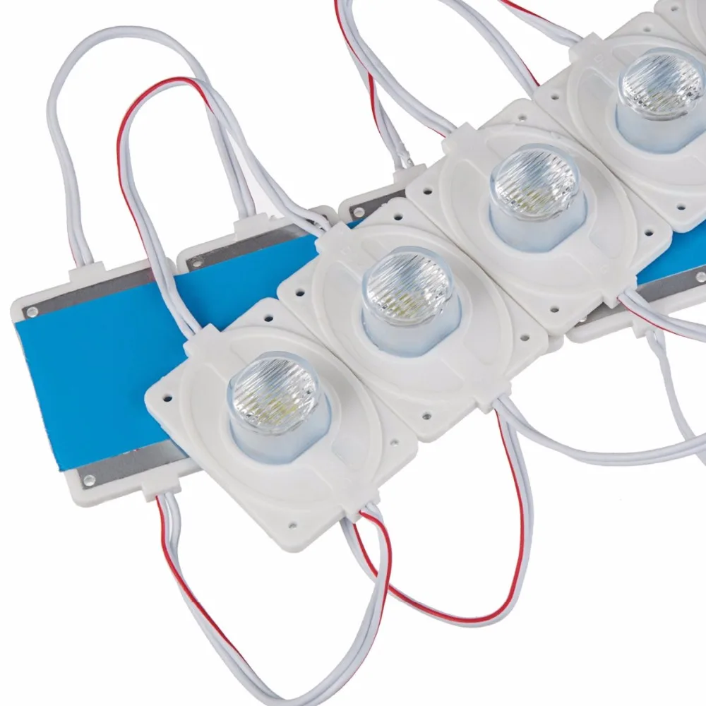 3.0W Edge Light LED Modules with Lens for Double Side Box White DC12V 20pcs/Pack Waterproof IP65 Tape Adhesive ST211 | Лампы и