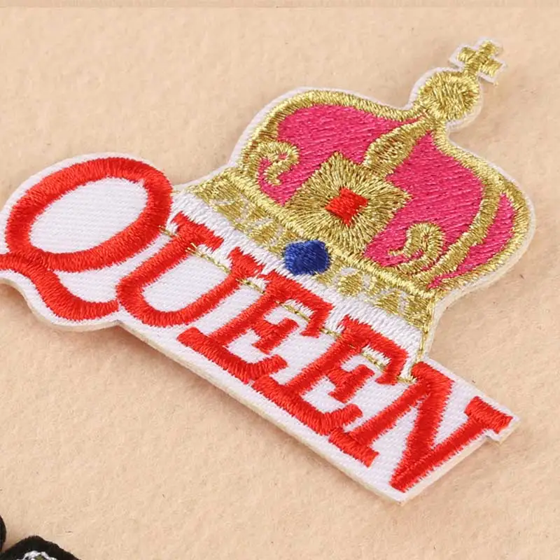 1 шт. нашивка Queen Eyes с вышивкой пришивная утюгом Искусственные джинсы T