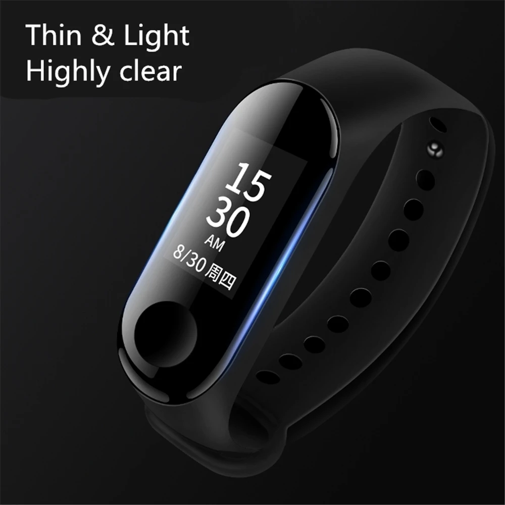 Новая Защитная мягкая защита экрана для Xiaomi Mi Band 3 закаленная пленка 4