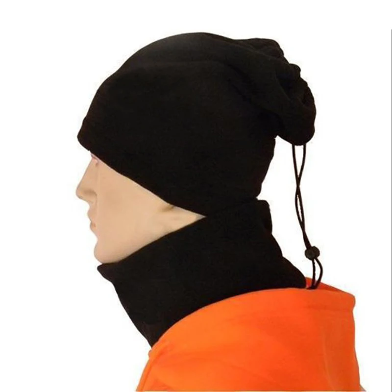 Черный футбольный шейный платок футбольный шарф для спорта на открытом воздухе ветрозащитная многофункциональная Флисовая теплая шапка для тренировок