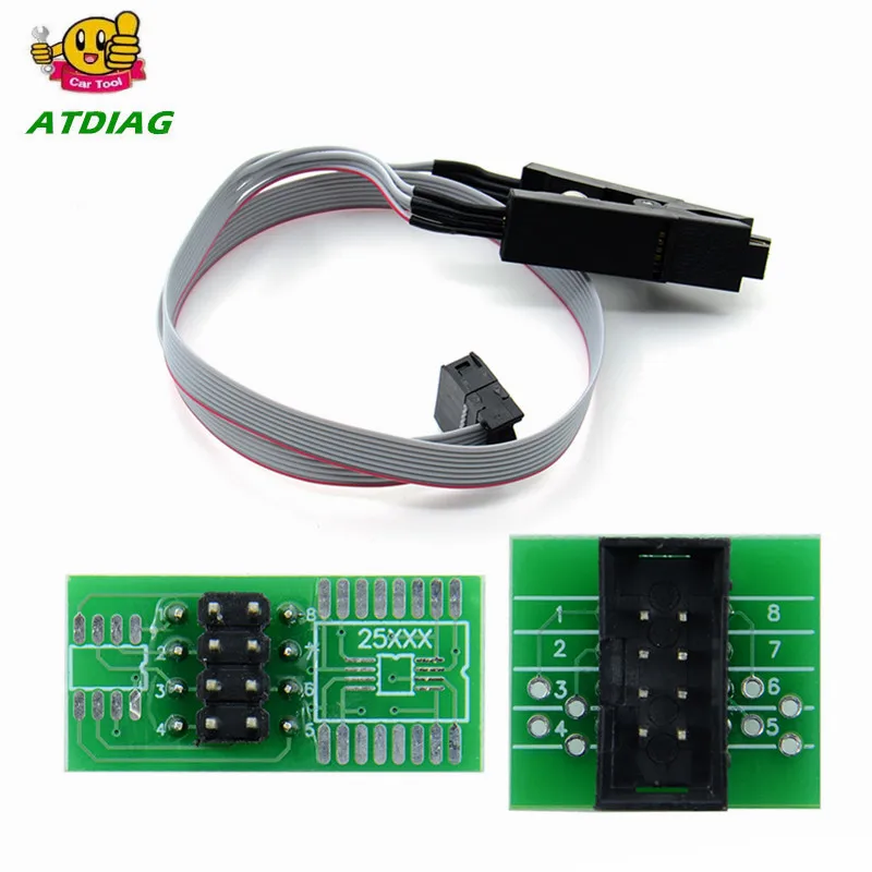 

SOIC8 SOP8 Test Clip For EEPROM 93CXX / 25CXX / 24CXX + CH341A 24 25 Series EEPROM Flash BIOS USB Programmer Module