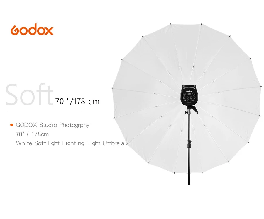 GODOX Studio Photogrphy 70 ''178 см белый мягкий светильник ing Зонты высокое качество