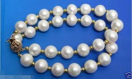 

FREE SHIPPING HOT sell new Style >>>> AAA 2 ROW 10-11MM JAPANESE PERFECT AKOYA WHITE PEARL BRACELET 7.5-8"inch