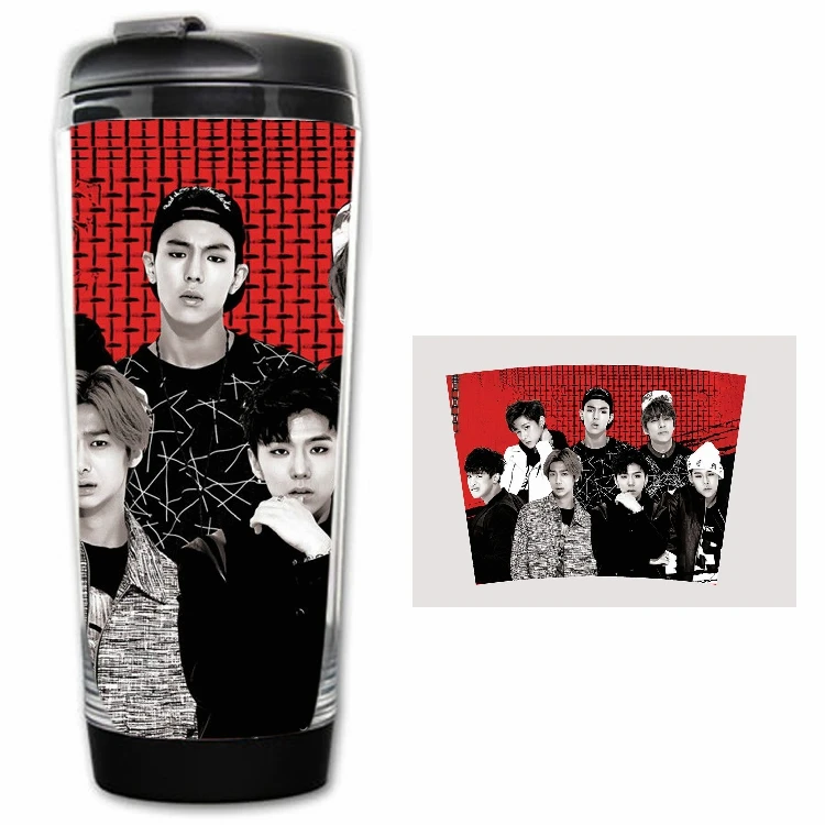 

KPOP Monsta x fashion Shownu Shin Ho Seok Lee Min Hyuk I.M Kihyun Hyung Won rinkware korea style image coffee mug tea cup