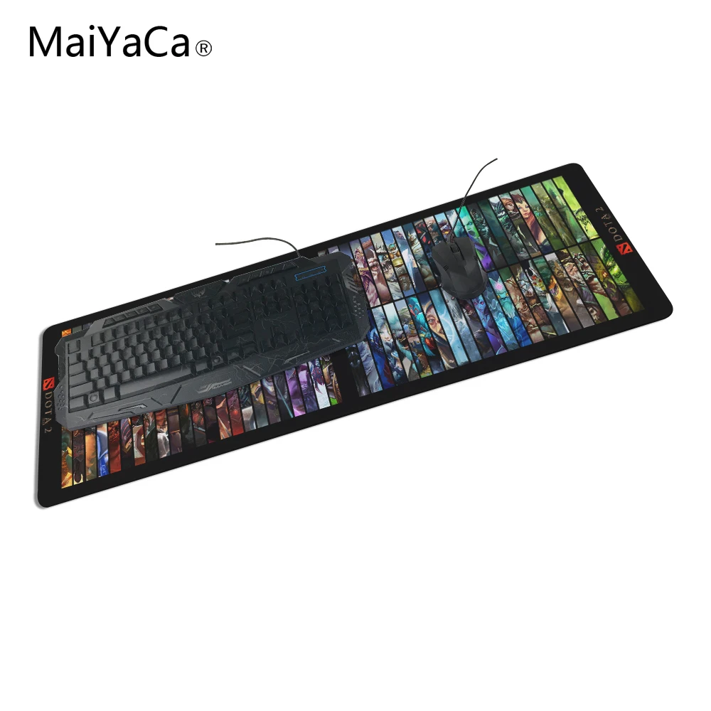 MaiYaCa Hot DOTA 2 онлайн супер большой коврик для мыши 900*300*2 мм и 700*300*2 мм с фиксирующей кромкой для настольного компьютера и ноутбука