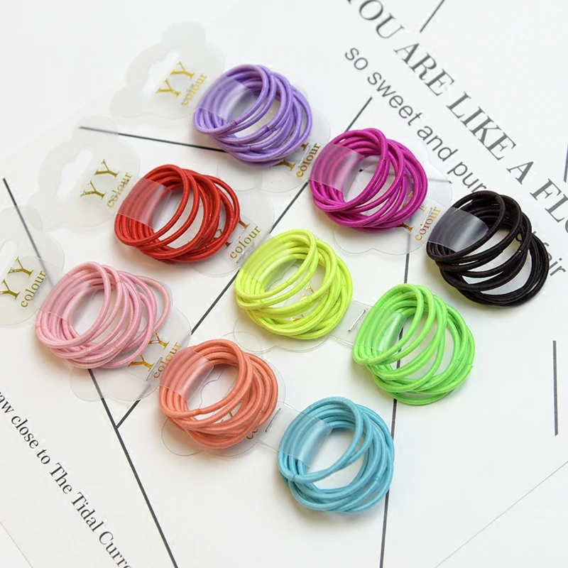 Резинки для волос Colorful10 шт. 3 см Детские резинки из ТПУ девочек держатель конского