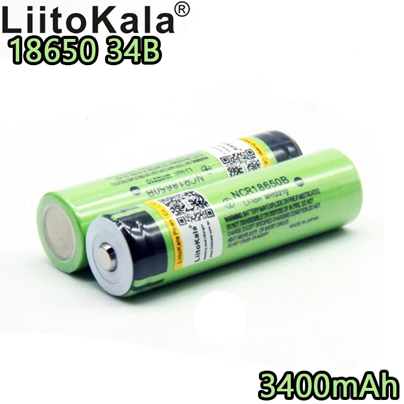 Умное устройство для зарядки никель-металлогидридных аккумуляторов от компании Liitokala: 18650 литиевая батарея 3400 мА/ч, большая емкость 3,7 V NCR18650B сильный светильник вспышки светильник перезаряжаемые наконечник батарея