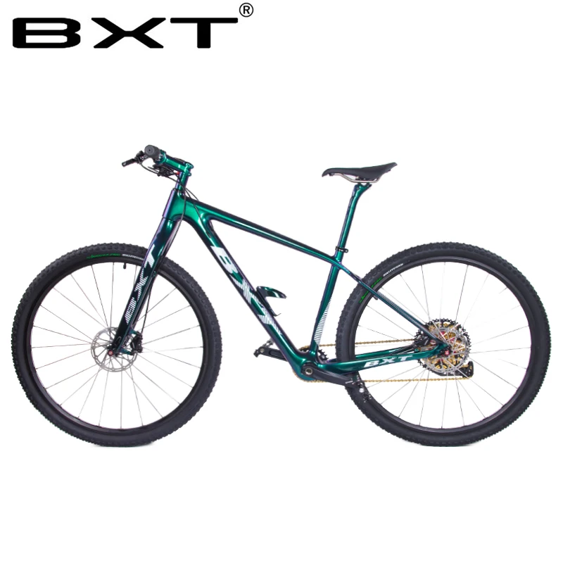 Flash Deal BXT T800 Carbon mountain Frame 29er Chameleon Full Carbon fiber frameset MTB  29 disc brake 1-1/8" to 1-1/2" frames 5