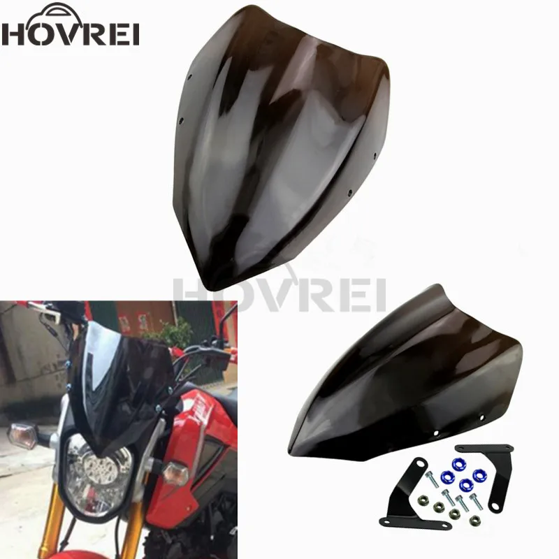 

motorcycle Front headlight Fairing Windshield mounts bracket Windscreen For Honda MSX125 M3 Monkey CF70 DAX CT70 ST70 Z50 A