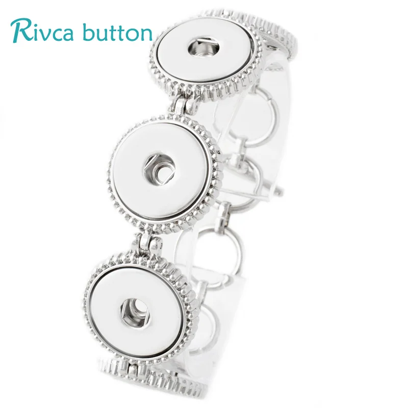 

P00763 Snap Button Bracelet&Bangles Newest Design Snap Button Zinc Alloy Charm Bangles 18mm Rivca Snap Button Jewelry