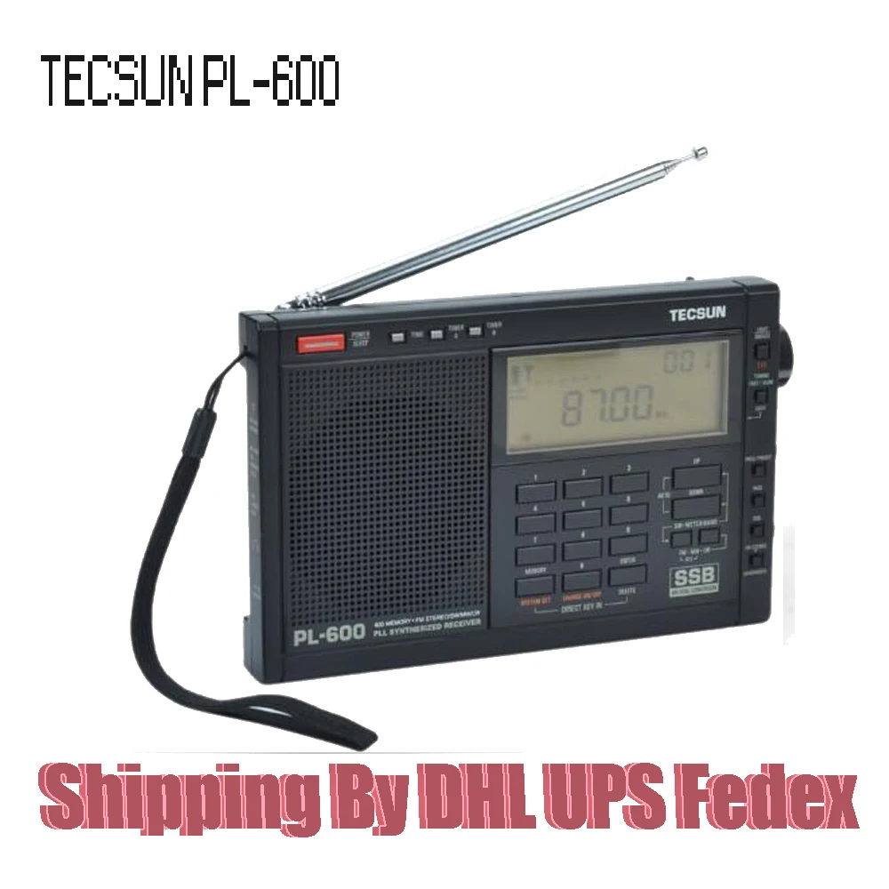 TECSUN PL 600 Full Band FM MW SW SSB PLL SYNTHESIZED Stereo Portable