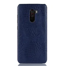 

Crocodile Pattern Case for Xiaomi Pocophone F1 Hard PC and Leather Back Cover Coque Case for Xiaomi Pocophone F1 Case