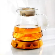 220V 20 Вт многофункциональная термостатический основа+ 700 мл из высокачественного боросиликатного стекла электрический чайник изоляции Алюминий пластина из алюминиевого сплава