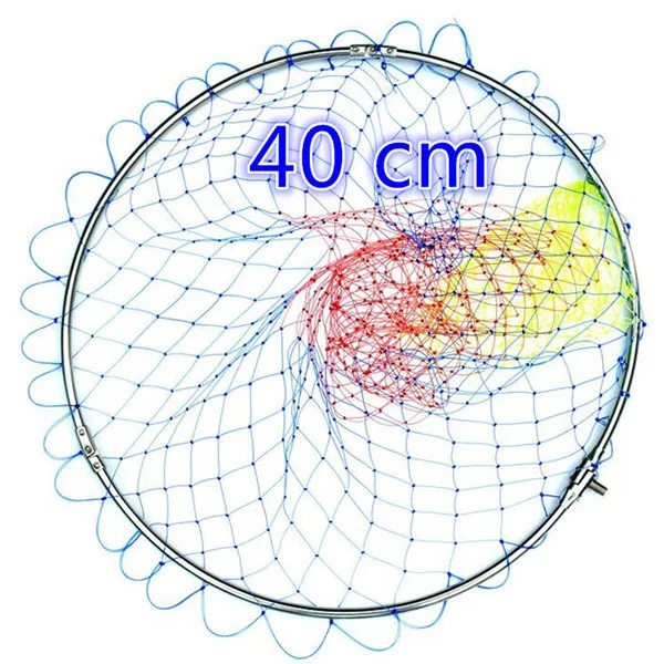 Диаметр 40 см-50 см сачок для рыболовов dip net красочные tuck сети рыболовные сети rede de pesca креветки нейлоновая сеть Открытый инструмент - Цвет: colourful D 40