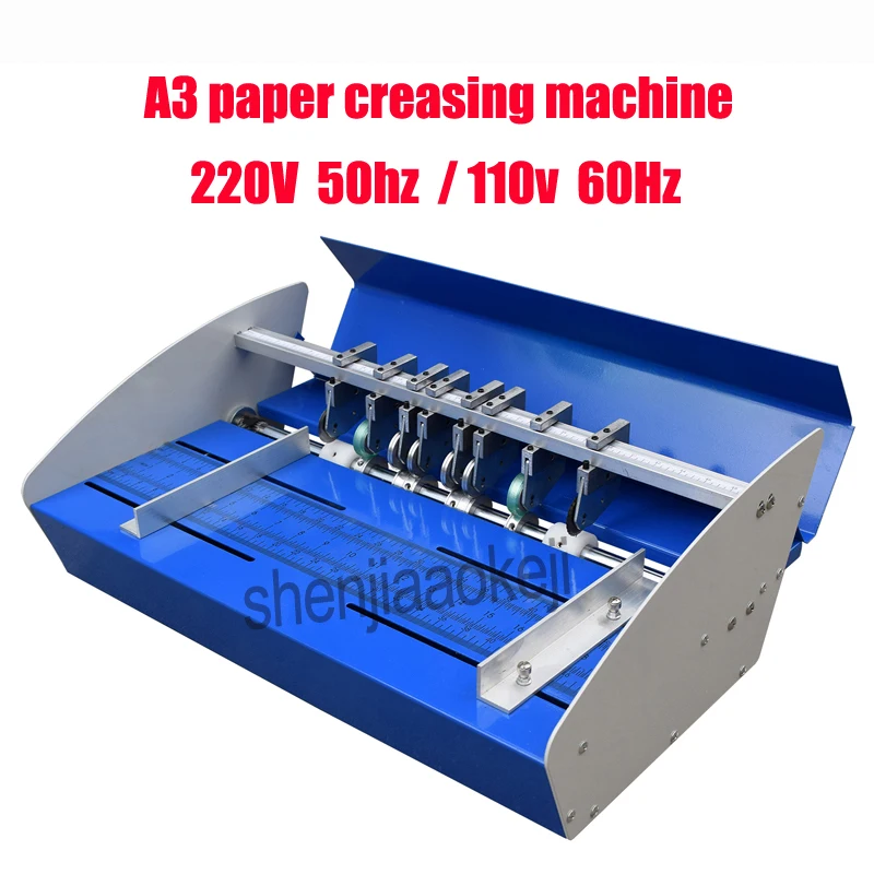 220V 110v A3 size paper creasing machine 460mm Electric folding machine paper creaser Scorer paper Cutter
