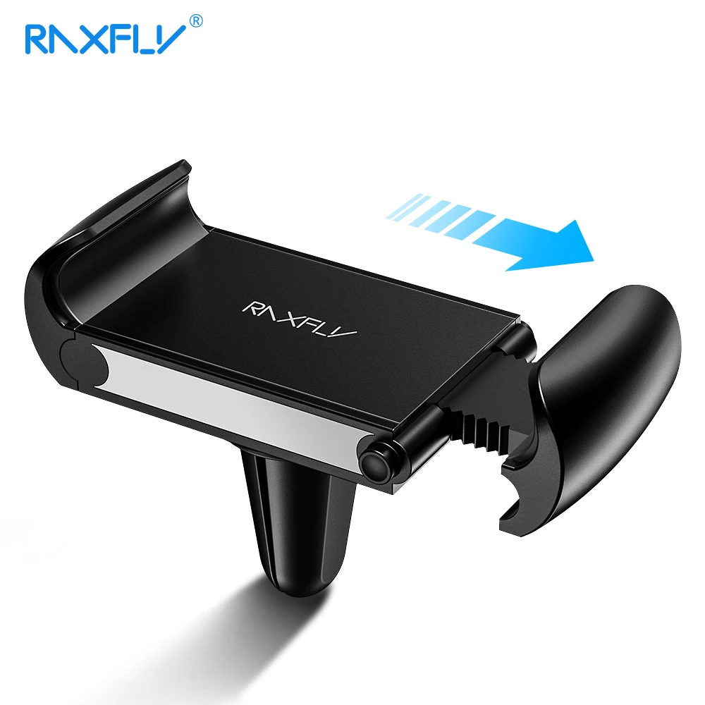 

RAXFLY Car Holder For iPhone Xs MAX Samsung S10 Phone In Car Adjustable Phone Car Holder Stand Air Vent Mount Car Phone Holder