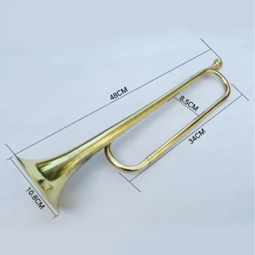 Bugle Trumpet Horn Musical Instruments School Bands Cavalry Beginner Orchestra Gift