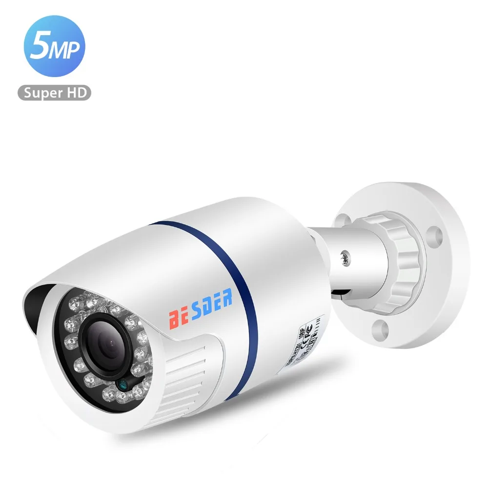 

BESDER H.265 Outdoor 5MP/3MP IP Camera IP66 Waterproof CCTV Home Security Camera Security Video Surveillance ONVIF 2.0 P2P XMEye