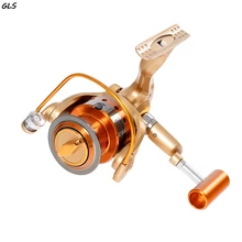 500-9000 12BB Рыболовная катушка, катушка для ловли нахлыстом, спиннинговая Рыболовная катушка s, левая/правая металлическая ручка, не зазор, рыболовное колесо
