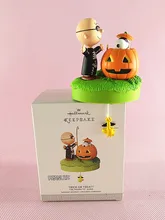 1 pcs Amendoim TRICK OR TREAT figura coleção de brinquedos do Dia Das Bruxas Decoração de natal árvores figura brinquedos Crianças Presente de Aniversário