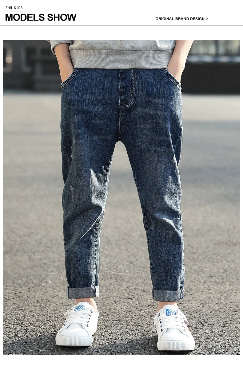 Liakhouskaya/весенние джинсы для маленьких мальчиков; брюки для подростков; детская одежда; хлопковые Повседневные детские брюки; джинсовая одежда для мальчиков-подростков