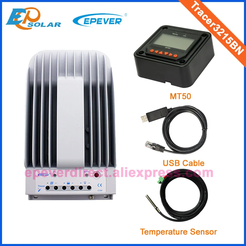 

Great Price Tracer3215BN for MPPT 30A solar regulator with MT50 remote meter USB and temperature sensor