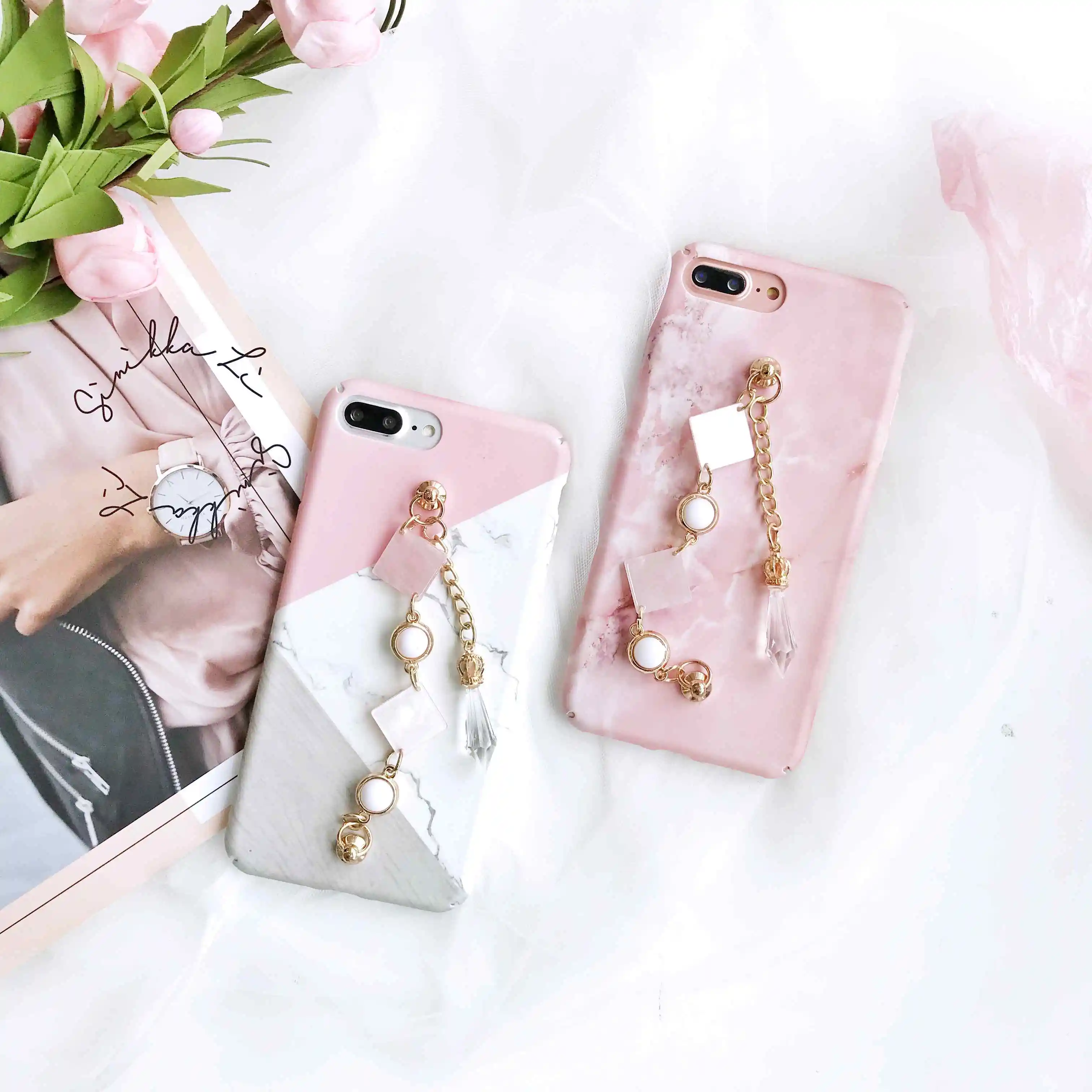 Fashion Pendant Bracelet Chain For iPhone 8 Plus iPhone X 10 iPhone 7